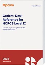 Coders' Desk Reference for HCPCS 2024 Book Cover