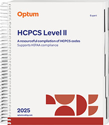 HCPCS Level II 2025 Expert Spiral Book Cover