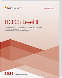 HCPCS Level II 2022 Professional Book Cover